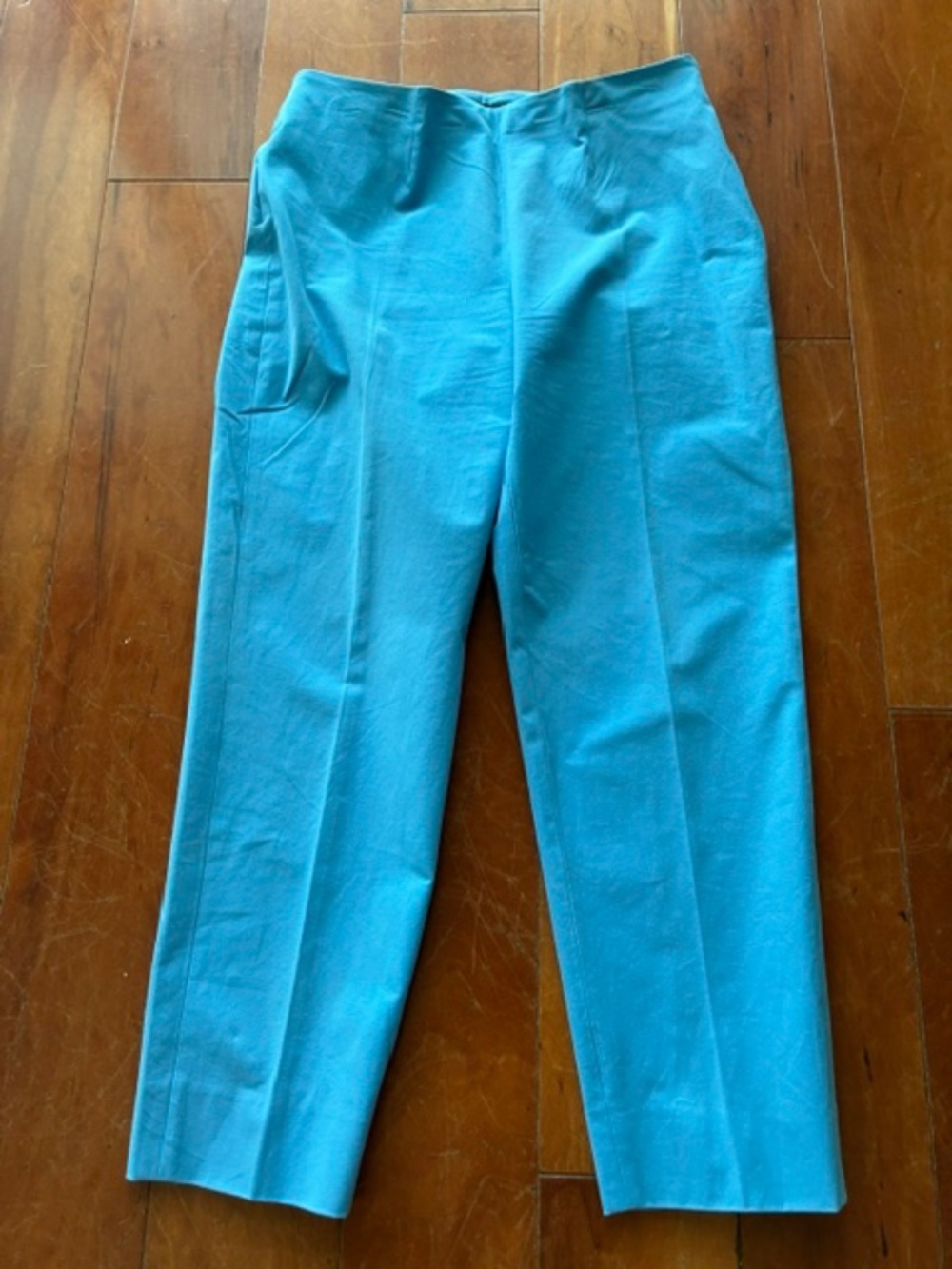 PIAZZA SEMPIONE "AUDREY" PANTS.  MEDIUM BLUE.  SIZE 8